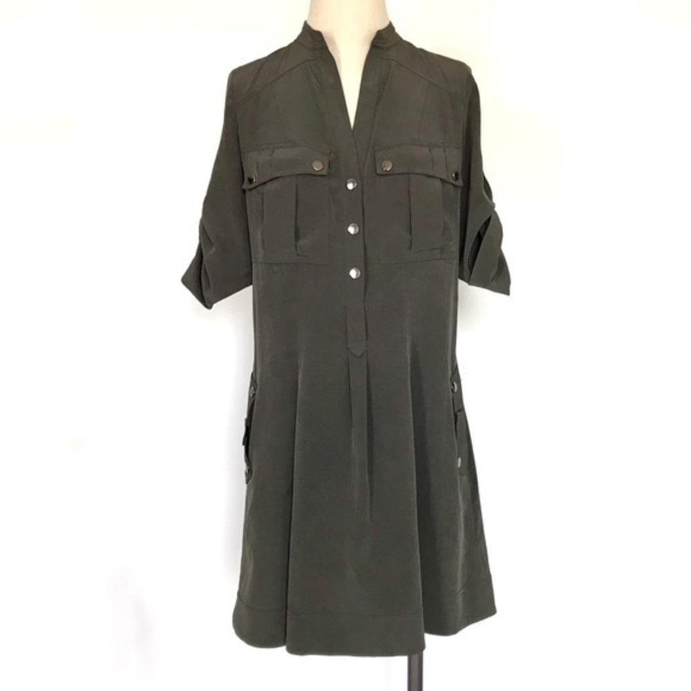 Diane Von Furstenberg Army Green Vilette Dress Size 2